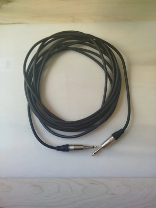 Cable de señal, 6 metros. Jack M a Jack M 6,35 mm.
