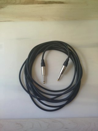 Cable de señal, 6 metros. Jack M a Jack M 6,35 mm.