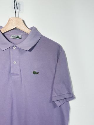 Lacoste Polo Lila Made in France Chemise Vintage