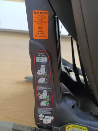 Silla coche grupos 1,2,3 Isofix