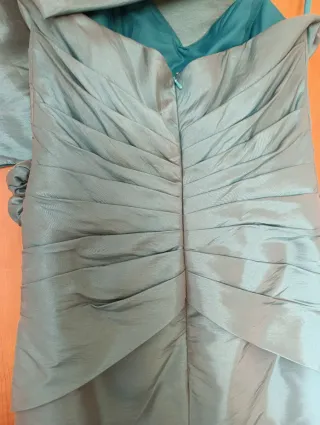 Vestido de fiesta largo color turquesa