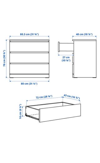 Cómoda de madera
