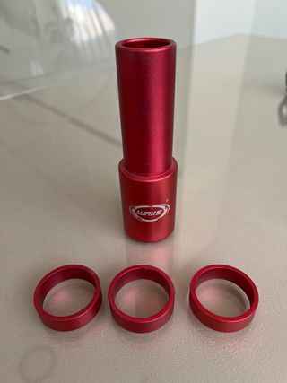 Potencia ajustable + extensor tubo dirección