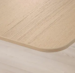 Scrivania Ikea BEKANT, 140x60 cm, laminato rovere