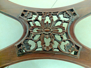 Tavolino da Salotto Ovale Stile Luigi XV in legno