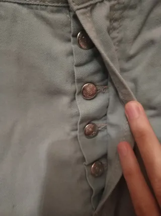 Pantalón corto vintage azul