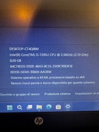 HP 250 G5 i5 SSD 250GB 8GB RAM Ricondizionato