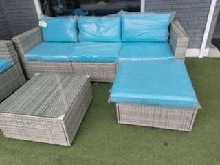 Conjunto de Jardin o Terraza Sofa + Mesa + Sillon