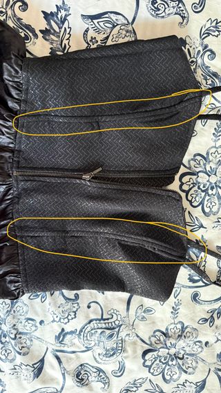 Vestido fiesta negro satinado