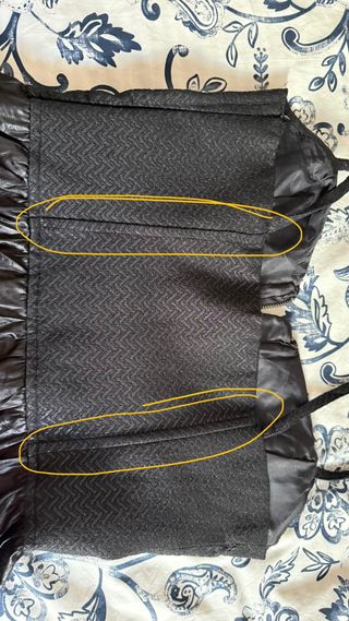 Vestido fiesta negro satinado