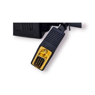 Adaptador VGA Splitter 1 Macho para 2 Fêmeas