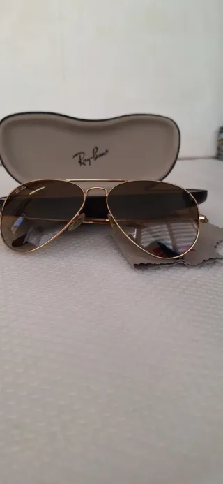 Gafas de sol Ray-Ban Aviator Marrón Dorado
