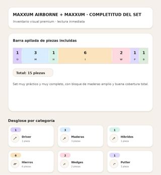 Set de Palos de Golf MAXXUM