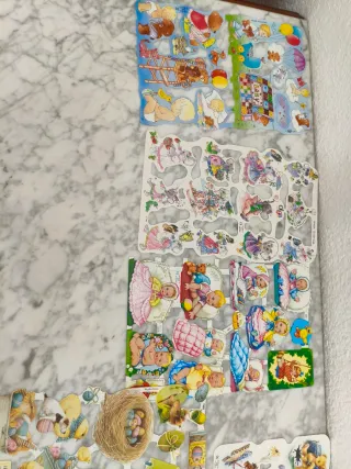 Láminas cromos troquelados vintage