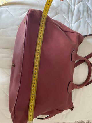 Borsa donna vera pelle rosa