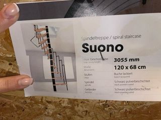 Escalera caracol madera y metal