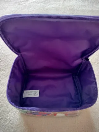 Neceser infantil Disney plateado y morado