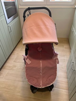 Cochecito Bebé Arrúe Eko Rosa y Negro