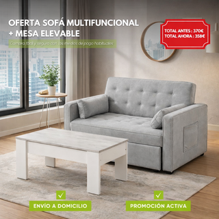 Nuevo sofa cama  + Mesa Elevable - Envio gratis