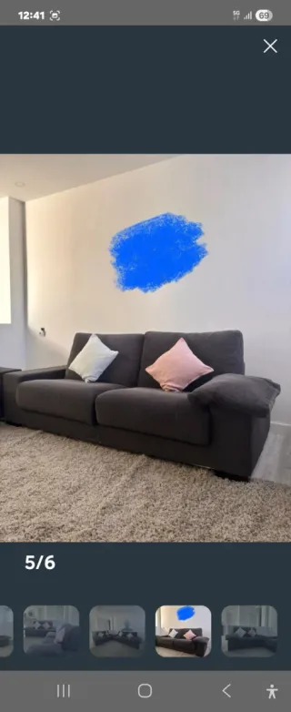 Sofá modular tela negro