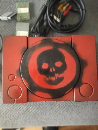 PlayStation 1 Roja Customizada