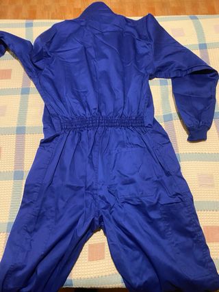 Mono de trabajo azul