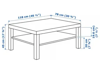 Tavolo da centro bianco Ikea