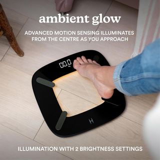 Báscula de baño digital con luz y app