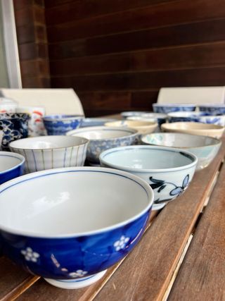 Lote Vajilla Japonesa Vintage Cerámica Porcelana