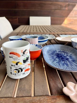 Lote Vajilla Japonesa Vintage Cerámica Porcelana