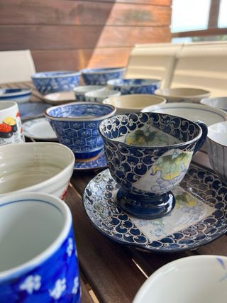 Lote Vajilla Japonesa Vintage Cerámica Porcelana