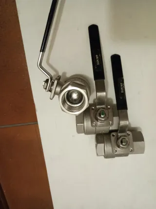 3valvole sfera inox 316 FF diametro un pollice pn1
