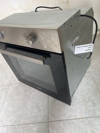 Horno Cata Acero Inoxidable y Cristal Negro