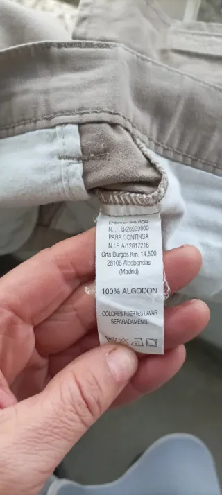 Pantalón cargo hombre beige