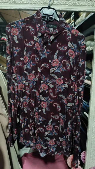 Camisa Bershka Estampada Multicolor