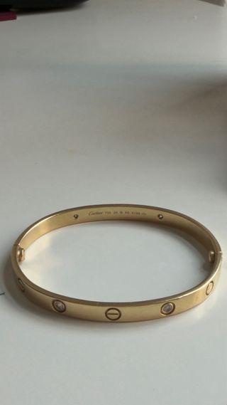 Pulsera Cartier Love 4 Diamantes 19cm