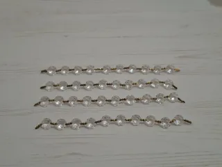 1 Tira Cristal Roca Tallado prisma M. Antiguo