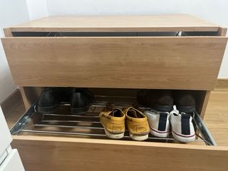 Zapatero de madera para armario