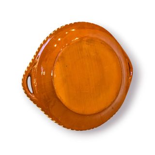 Travessa de Barro Decorada à Mão com Asas