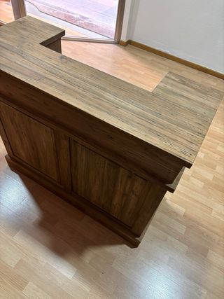 Mostrador madera maciza