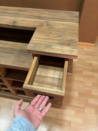 Mostrador madera maciza