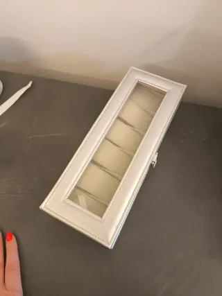 Scatola porta orologi in similpelle