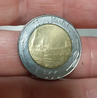 ITALIA - 500 Lire 1988 con Difetto di Conio