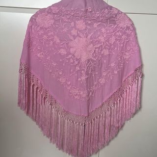 Manton Flamenco Adulto Azul
