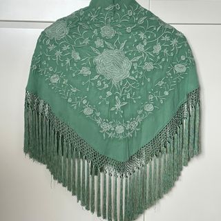 Manton Flamenco Adulto Azul
