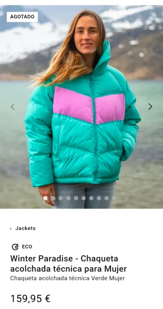 Chaqueta Billabong Teal y Rosa