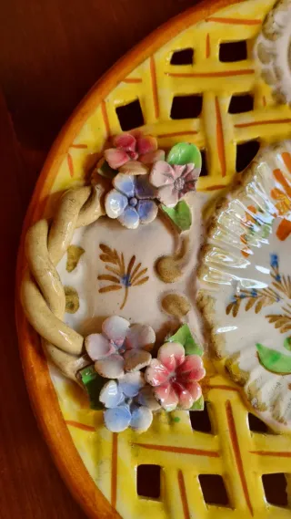 Centrotavola vintage in ceramica