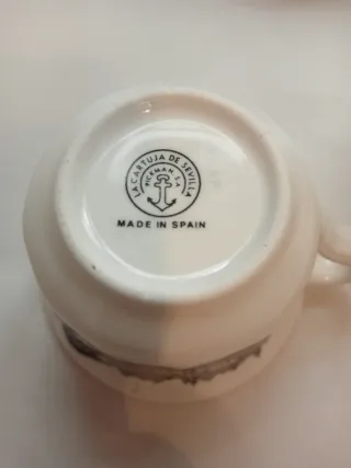 Juego Café La Cartuja Sevilla Porcelana