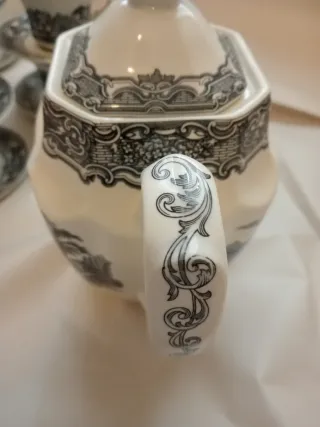 Juego Café La Cartuja Sevilla Porcelana