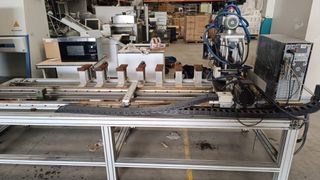 Línea de taladrado industrial